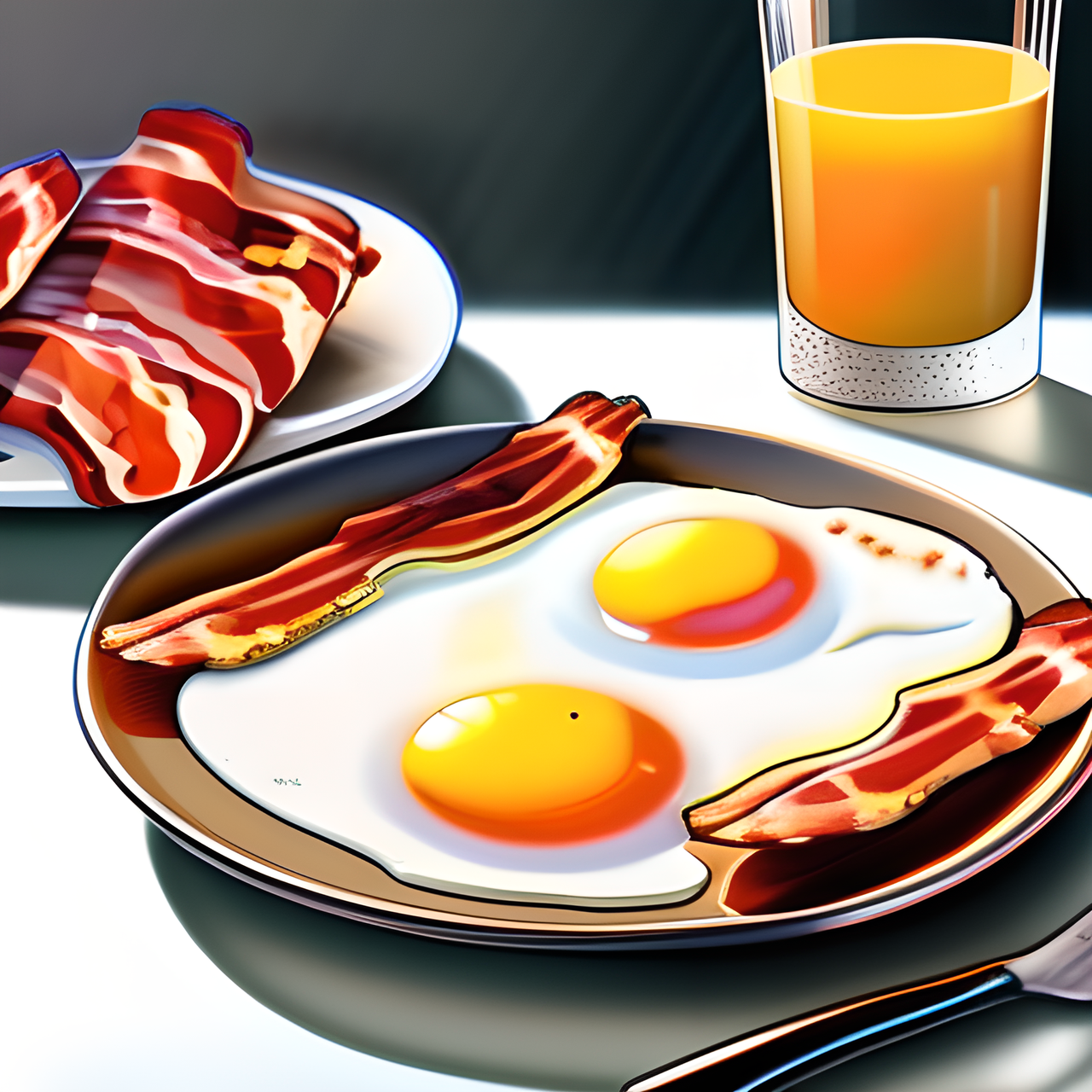 a balance breakfast on a plate